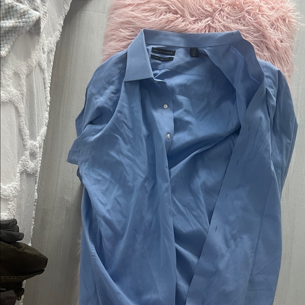 Saks Fifth Avenue Light Blue Dress Shirt